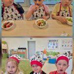 Dzieci spożywają owoce