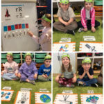 Dzieci układają wyrazy z liter