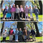 Dzieci-z-oddzialu-Zuczki-w-parku-przy-drzewie