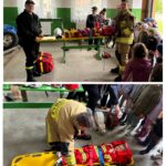 dzieci poznają pracę strażaka