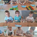 dzieci nawlekają makaron- meduza