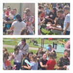 dzieci i rodzice na pikniku