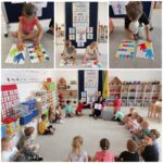 Dzieci podczas zajęć edukacyjnych
