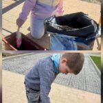Dzieci przygotowywują donice z ziemią