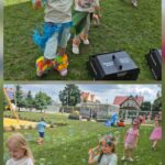 Dziewczynki tańczą w rytmie muzyki hawajskiej