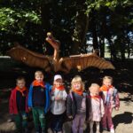 Przedszkolaki przed Pteranodonem