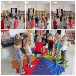 Zabawy z chustą KLanza i bum bum rurkami