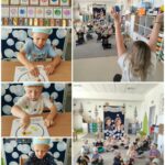 Mrówki podczas pracy plastycznej i zabawy