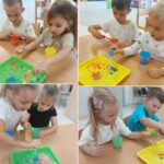 Zabaway badawcze z olejem i kolorową wodą