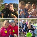 Dzieci-z-oddzialu-tulipanki-jedza-w-lesie-przekaski
